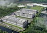 design ai data center, server facility, modular data center 3d visualization